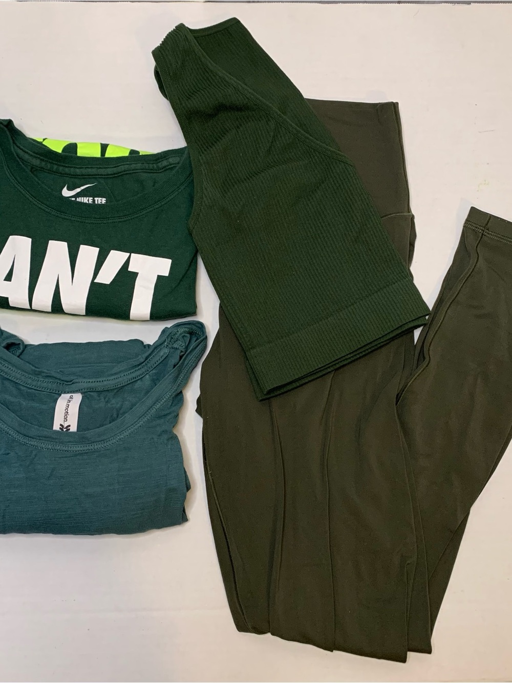 Dark Green Tones Athletic Bundles